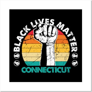 Connecticut black lives matter political protest Posters and Art